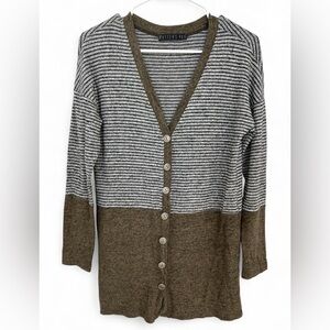 Potter's Pot Striped‎ Button Down Cardigan Small Basic Casual Everyday Wear